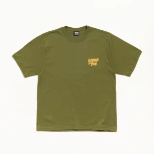 Stussy T Shirt Peace Increased Olive
