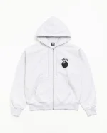 8 Ball Zip Hoodie Ash Heather