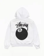 8 Ball Zip Hoodie Ash Heather