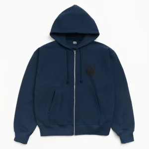 8 Ball Zip Hoodie Navy