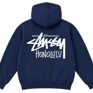Stussy Honolulu Chapter Blue Hoodie
