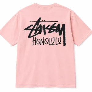 Stussy Honolulu Chapter Tee Salmon