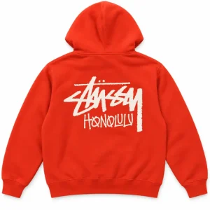 Stussy Honolulu Chapter Orange Hoodie