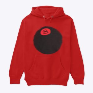 Stussy 8 Ball Fade Red Hoodie