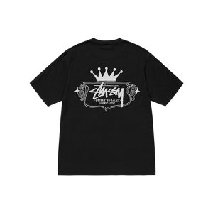 Stussy T Shirt Built to Last Black