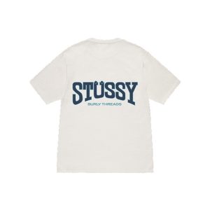 Stussy T Shirt Burly Threads White