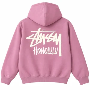 Stussy Honolulu Chapter Hoodie Pink