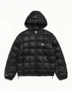 Stussy Jacket Midweight Hooded Puffer Black