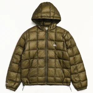 Stussy Jacket Midweight Hooded Puffer Olive