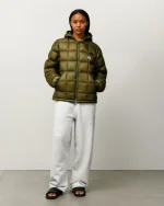 Stussy Jacket Midweight Hooded Puffer Olive