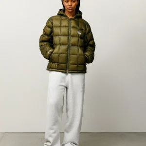 Stussy Jacket Midweight Hooded Puffer Olive