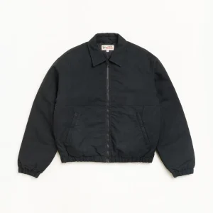 Stussy Jacket NYCO Collared Work Black
