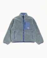 Stussy Jacket Sherpa Reversible Bluestone