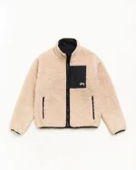 Stussy Jacket Sherpa Reversible Beige