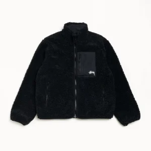 Stussy Jacket Sherpa Reversible Black
