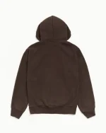 Stussy Hoodie Fleece Zip Brown