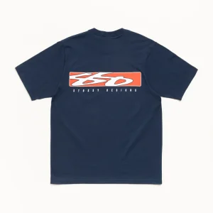 Stussy Shirt S Box Tee Navy