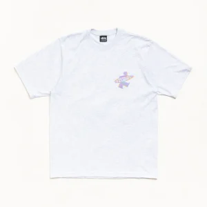 Stussy Shirt Dot Surf Puff Tee Ash Heather