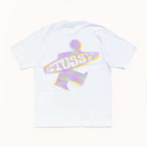 Stussy Shirt Dot Surf Puff Tee Ash Heather