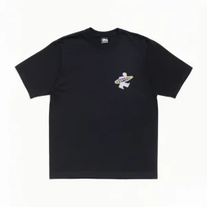 Stussy Shirt Dot Surf Puff Print Tee Black