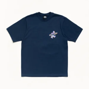Stussy Shirt Dot Surf Puff Print Tee Navy
