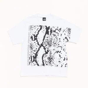 Stussy Shirt Snakeskin Tee White