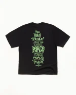 Stussy Shirt Peace Increased Tee Black
