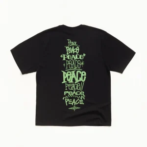Stussy Shirt Peace Increased Tee Black