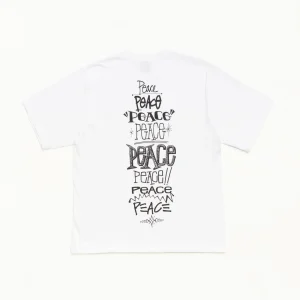Stussy Shirt Peace Increased Tee White