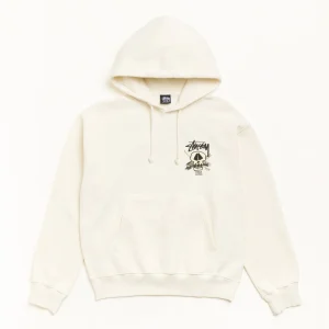 Stussy Hoodie Fresh Foils Garment Dyed Bone