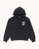 Stussy Hoodie Fresh Foils Garment Dyed Faded Black