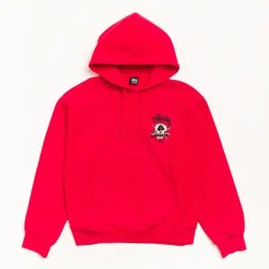 Stussy Hoodie Fresh Foils Garment Dyed Red