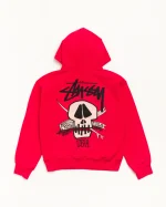 Stussy Hoodie Fresh Foils Garment Dyed Red