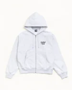 Stussy Hoodie Peace Increased Zip Ash Heather