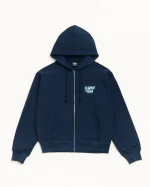 Stussy Hoodie Peace Increased Zip Navy