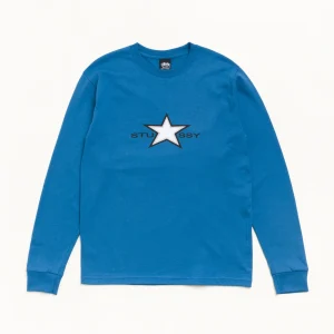 Stussy Sweatshirt Star Longsleeve Blue