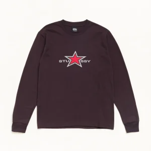 Stussy Sweatshirt Star Longsleeve Chocolate