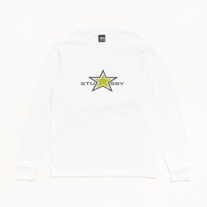 Stussy Sweatshirt Star LS Tee White