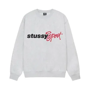 Stussy Sweatshirt Sport Script Crew Ash Heather