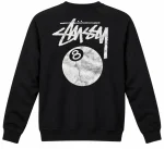 Stussy Sweatshirt 8 Ball Black Long Sleeve