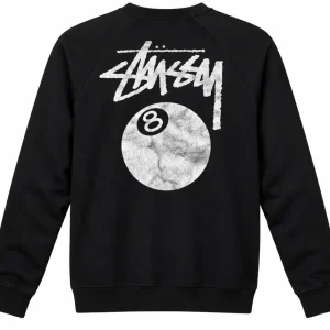 Stussy Sweatshirt 8 Ball Black Long Sleeve