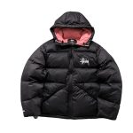 Stussy Jacket Black with Large Back Logo
