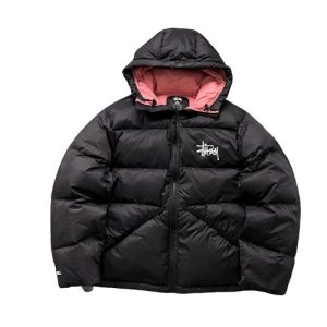 Stussy Jacket Black with Large Back Logo